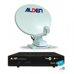 Antenne automatique satellite ALDEN One Light diamètre 65 cm avec démodulateur
