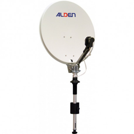Antenne Satellite manuelle  ALDEN  diamètre 65 cm  sur mât et sans démodulateur