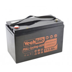 Batterie de cellule semi-stationnaire étanche Full Cycling AGM 115 Ah - Vechline
