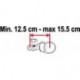 Barre de maintien FIAMMA 12.5cm à 15.5cm de porte vélo pour camping car